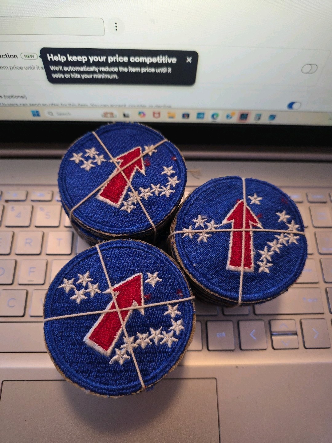 WW2-- 60 Patches United States Army Pacific SEE STORE WW2 MEDALS -COINS-CURRENCY