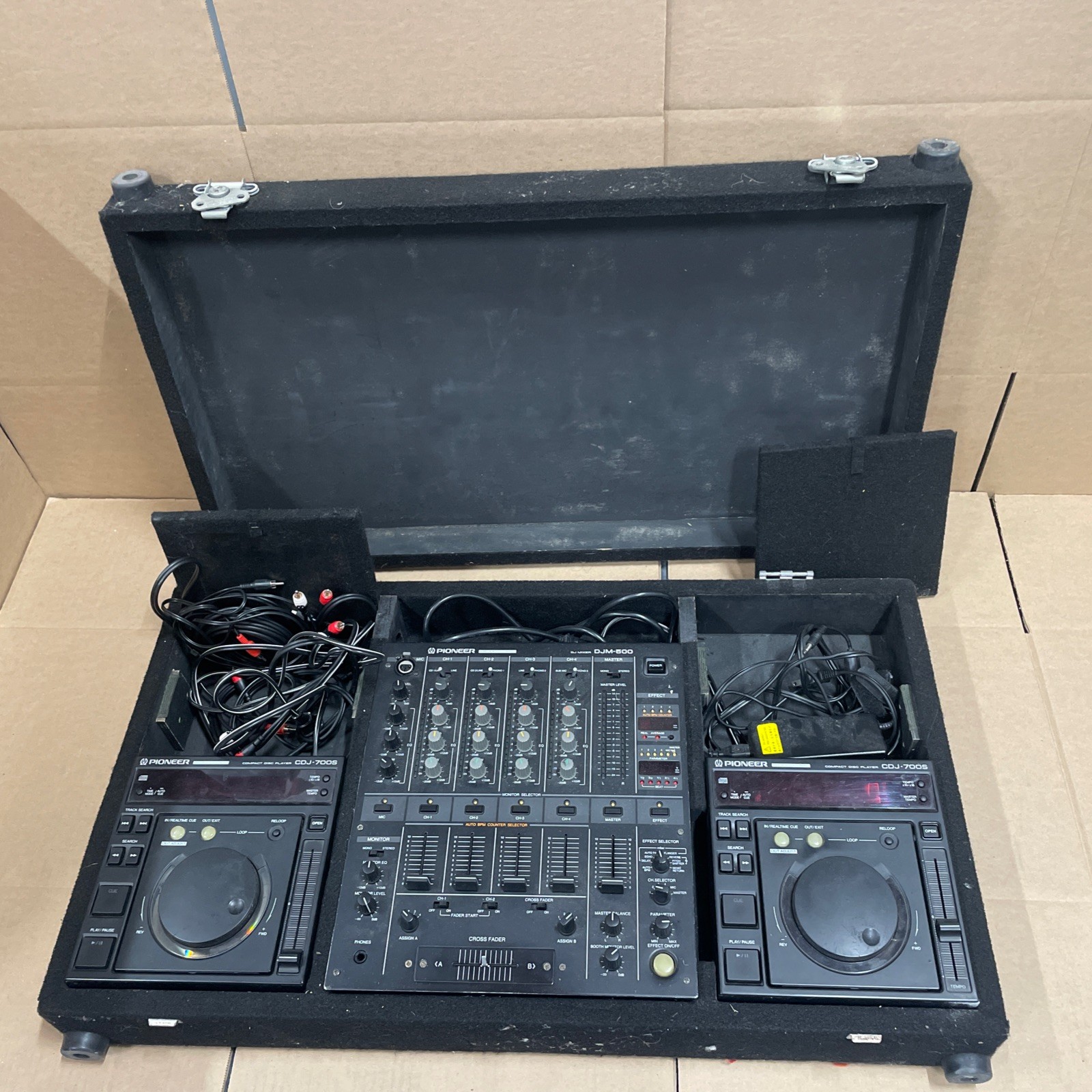 Pioneer DJM500 Stereo Club DJ Rackmount Mixer DJM-500 & 2 CDJ-700S In CASE