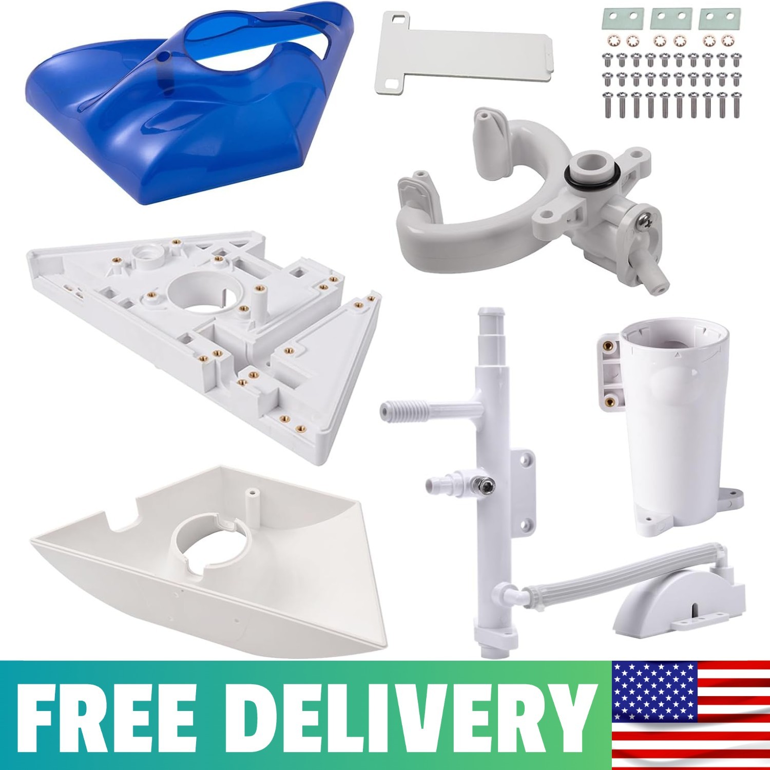 Pool Cleaner Body Frame Rebuild Kit With Top K5, Base K10, Frame K145, Water