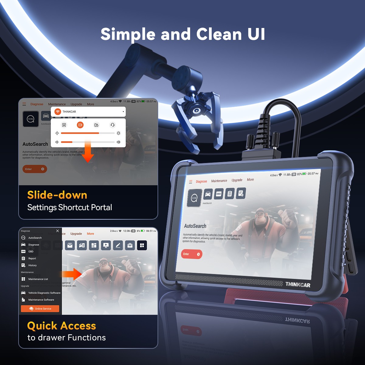 ThinkScan 689 Car Auto OBD2 Diagnostic Device ALL System Reader Scanner Tool US