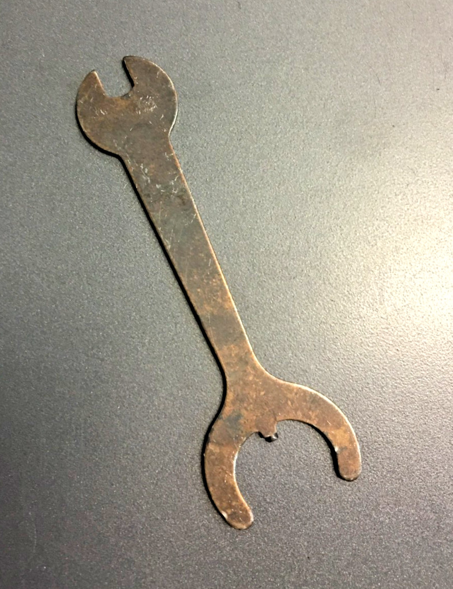 L.S. Starrett Micrometer Wrench, 2.5" LONG, 1/16" x 1/2" OPEN WRENCH, USA