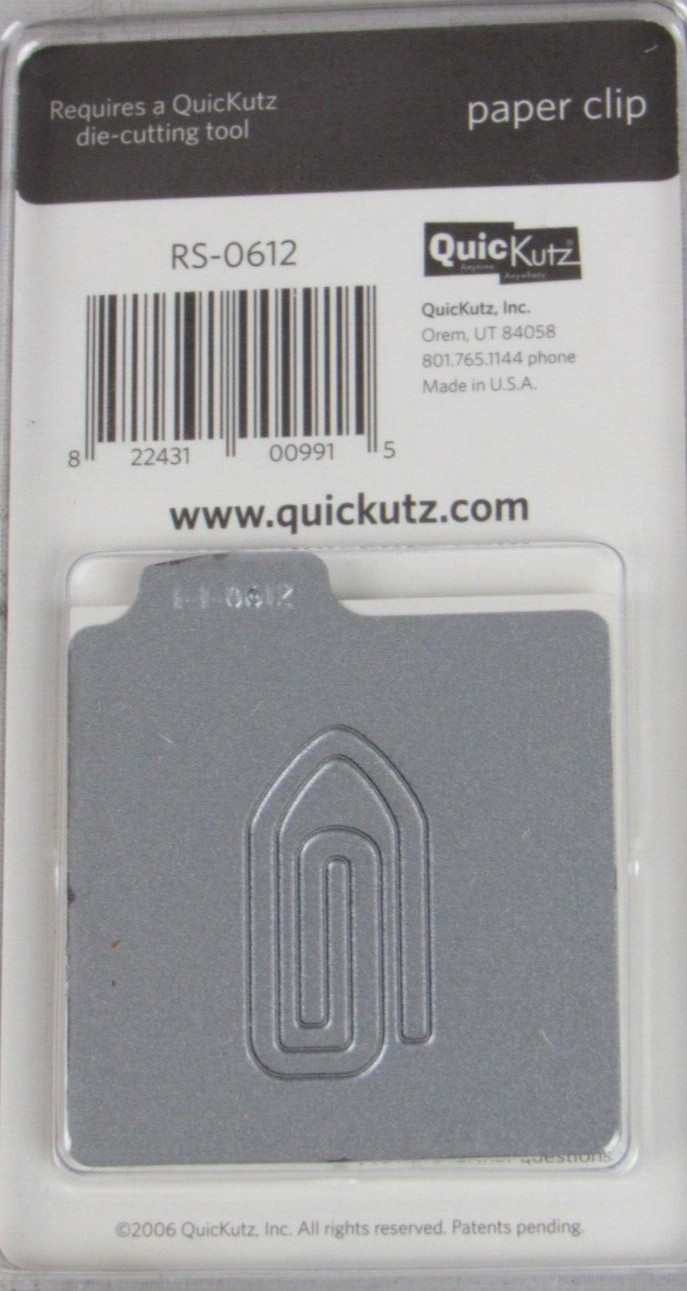 QuicKutz Paper Clip 2x2, 1 Cutting Die Set RS-0612