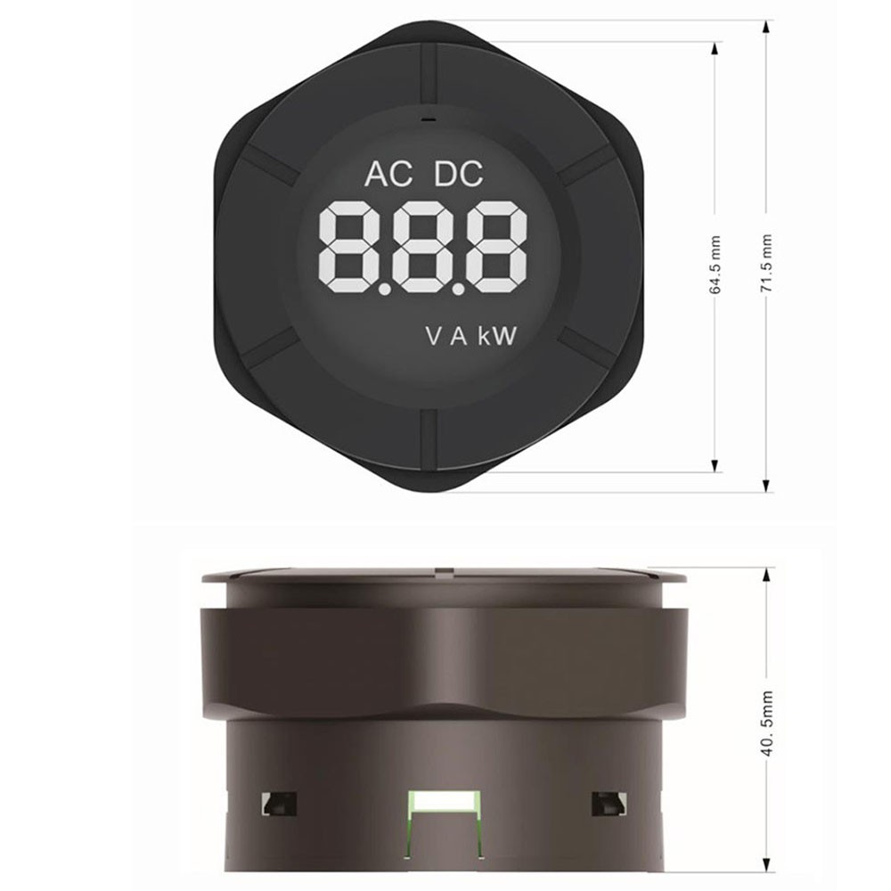 DC Digital Voltmeter DC0-300V Big Fonts Round High Precision Voltage Indicator