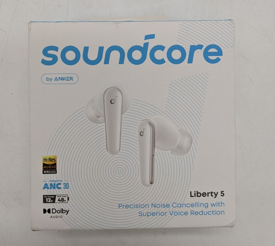 soundcore Liberty 5 True-Wireless Noise Cancelling In-Ear Earbuds White