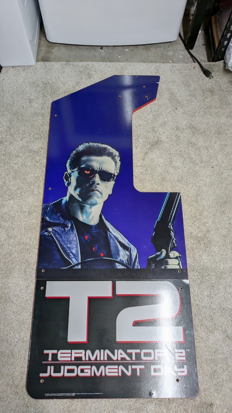 Arcade1Up Terminator 2 Judgement Day Side Panels Left And Right Top And Bottoms