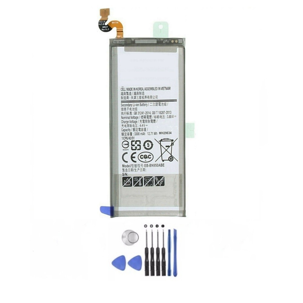 For Samsung Galaxy Note 8 EB-BN950ABA Internal Battery Replacement 3300mAh Tools