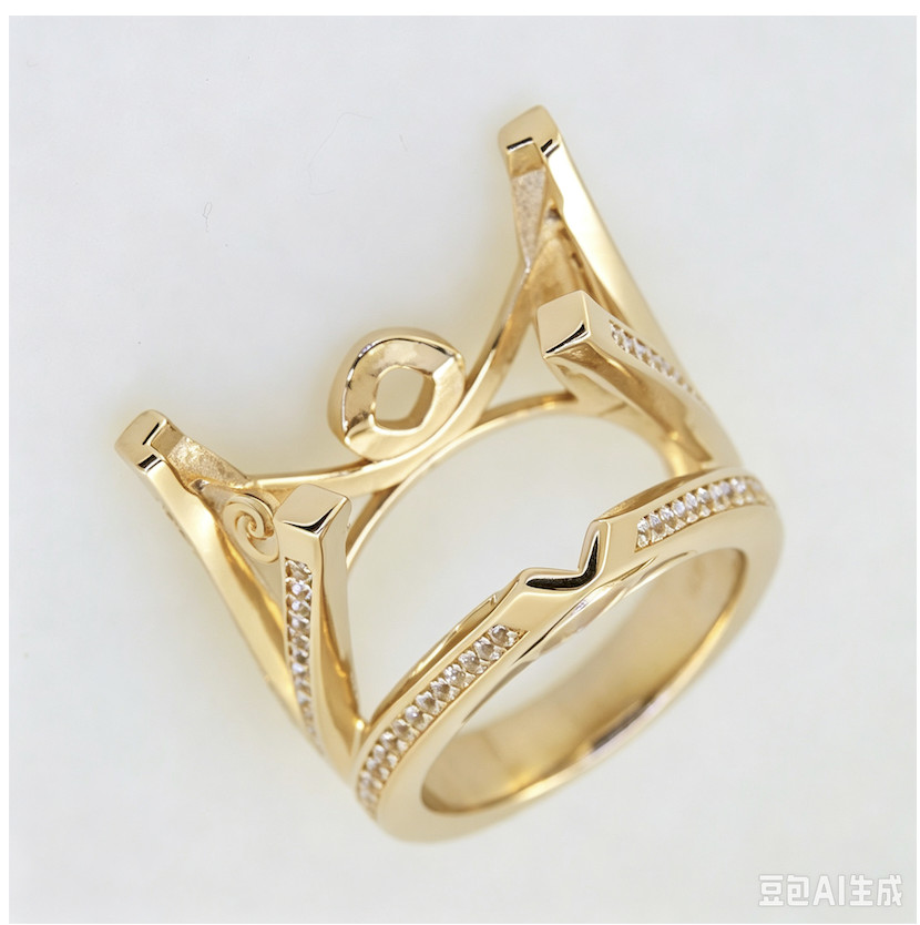 Sterling Silver Semi Mount Ring Setting Trillion TRI 20x20mm CU 5x5mm