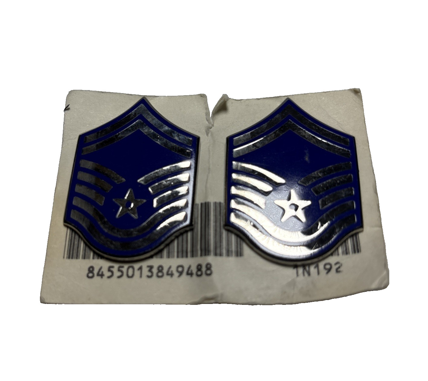 US Air Force Senior Master Sergeant E-8 Rank Insignia Grade EP Pair