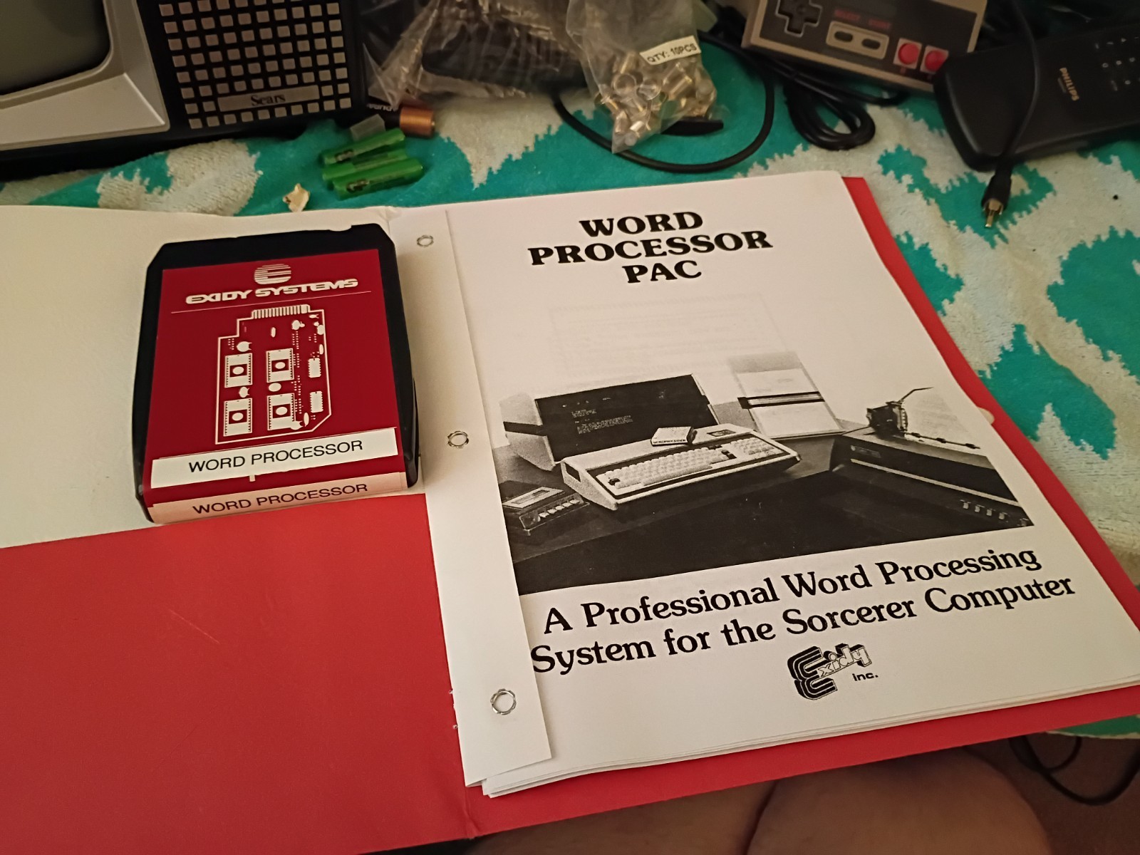 Rare Exidy Sorcerer Model DP 1000-1 Computer + Basic, Word Pacs & Guides Update!