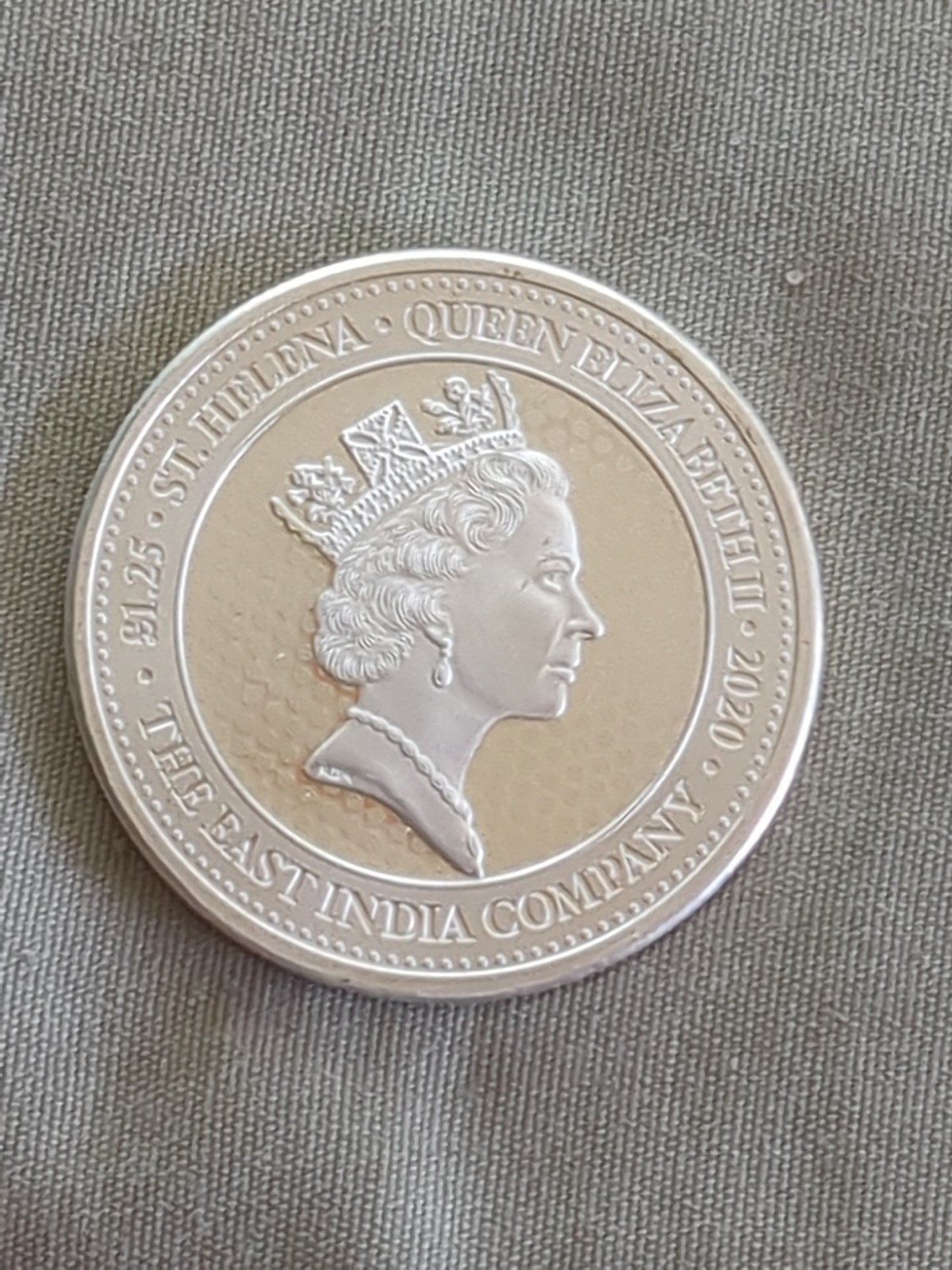 2020 1.25 oz .999 Silver  St Helena Silver Guinea Coin No Capsule
