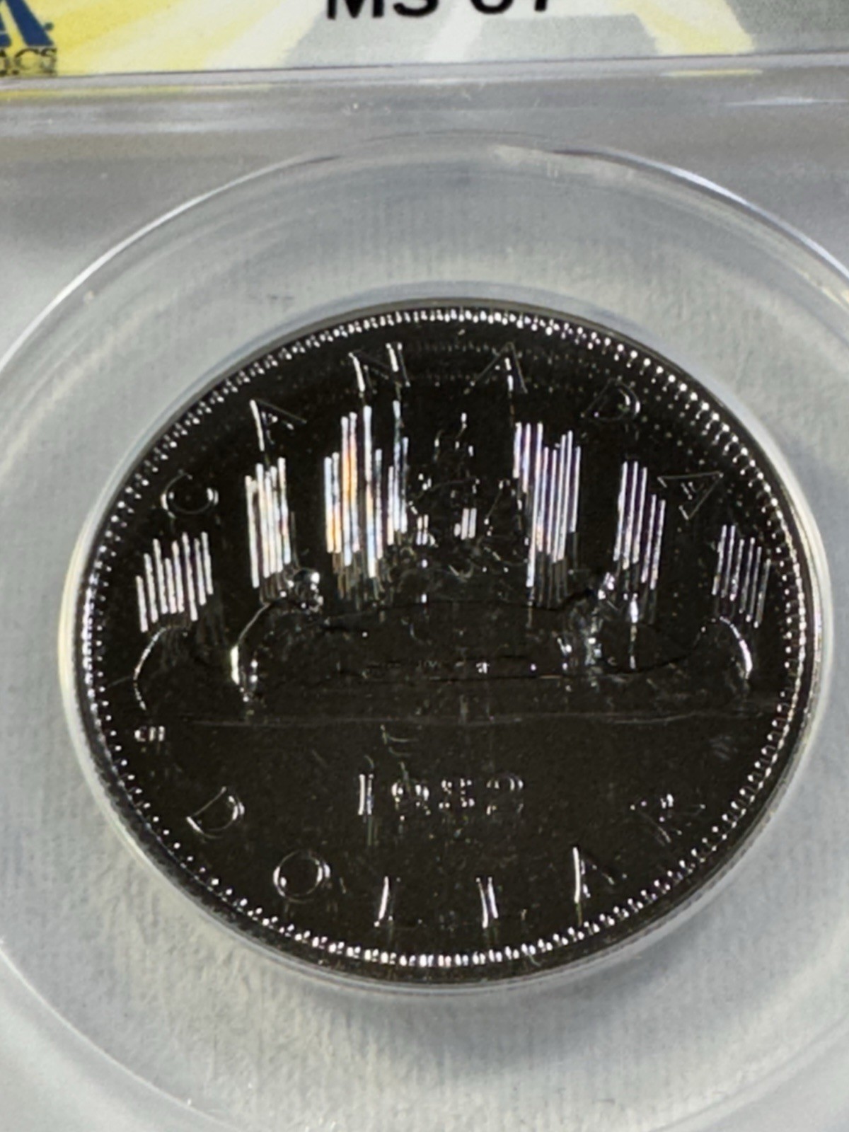 1982 Canada 1 Dollar Proof Like Coin Graded MS 67 by ANACS Voyageur