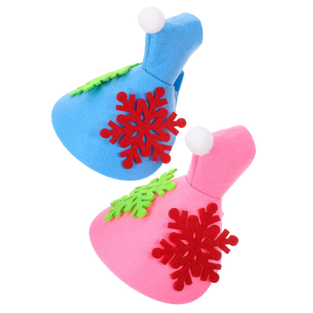 2 Pcs Christmas Parrot Cloak Bird's Warm Clothing Winter Clothes