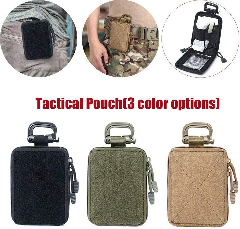Military Tactical EDC Molle Pouch Small Medical Waist Pack Hiking Hunting Bag