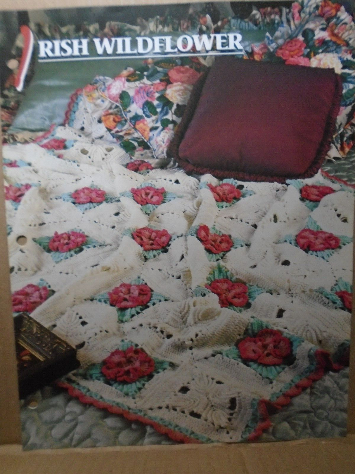 Annie's Attic Irish wildflower Crochet Pattern Leaflet Quilt & Afghan Club