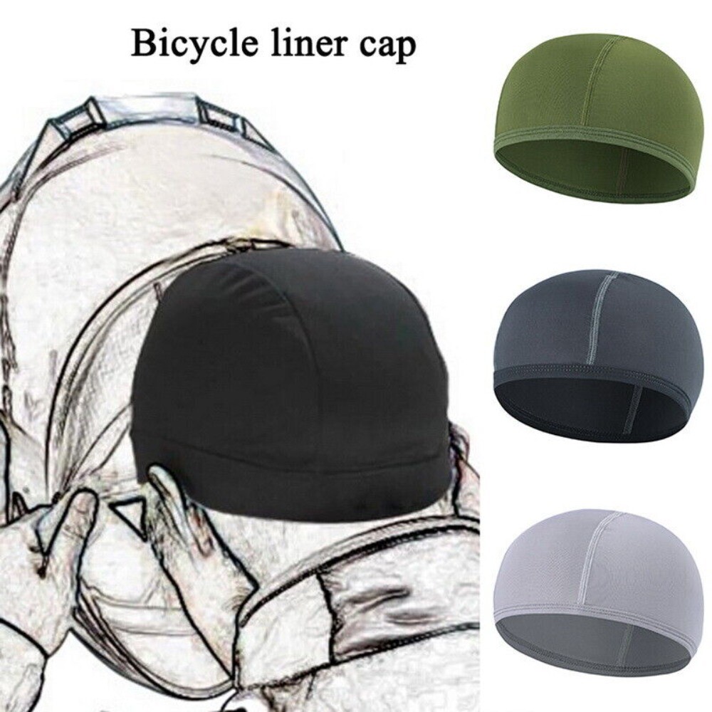 Moisture Wicking Cooling Skull Cap Inner Liner Helmet Beanie Dome Cap Sweatband