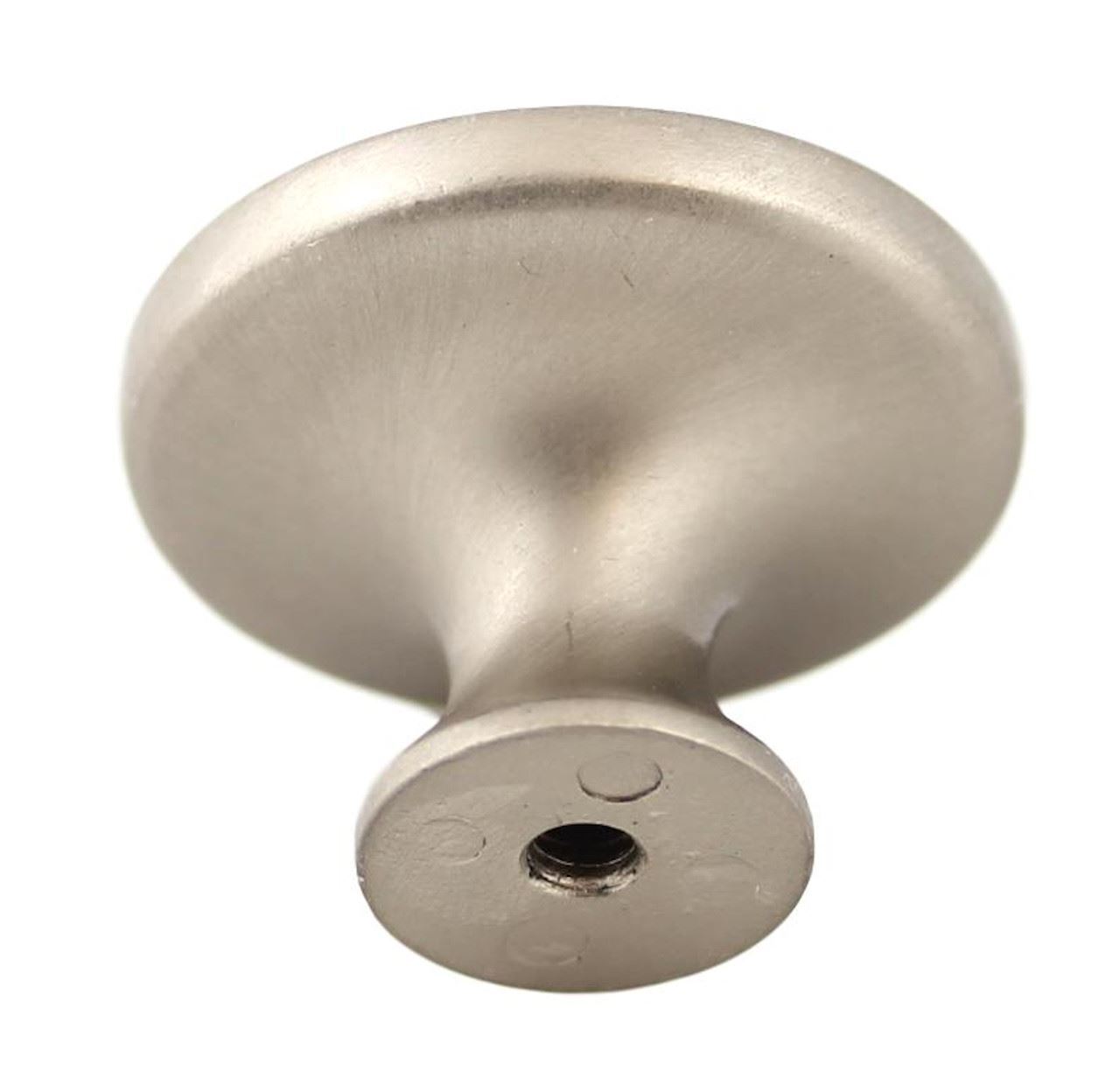 1-3/8" Black Ceramic Insert Knob Brushed Pewter