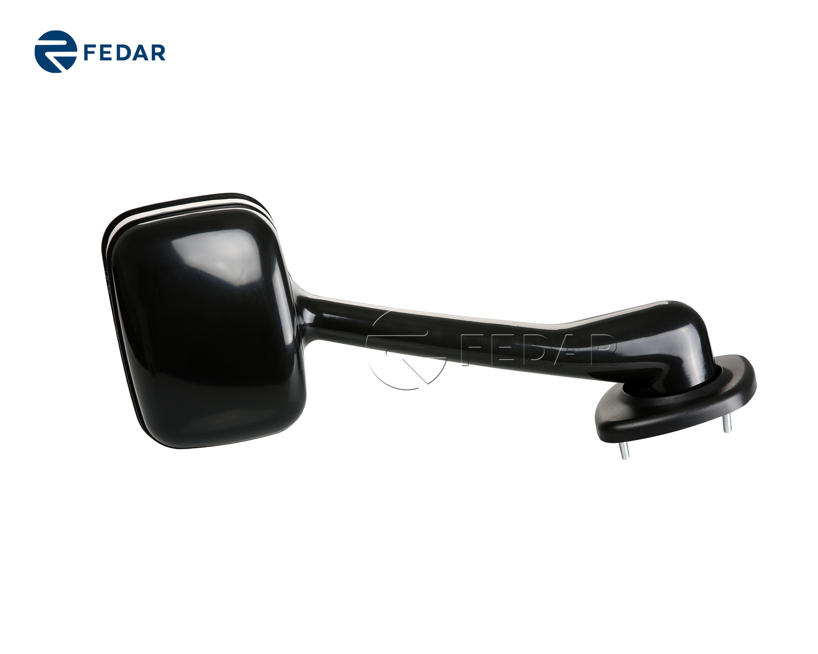 Black Hood Mirror Assembly for 2008-2017 Freightliner Cascadia Left Driver Side