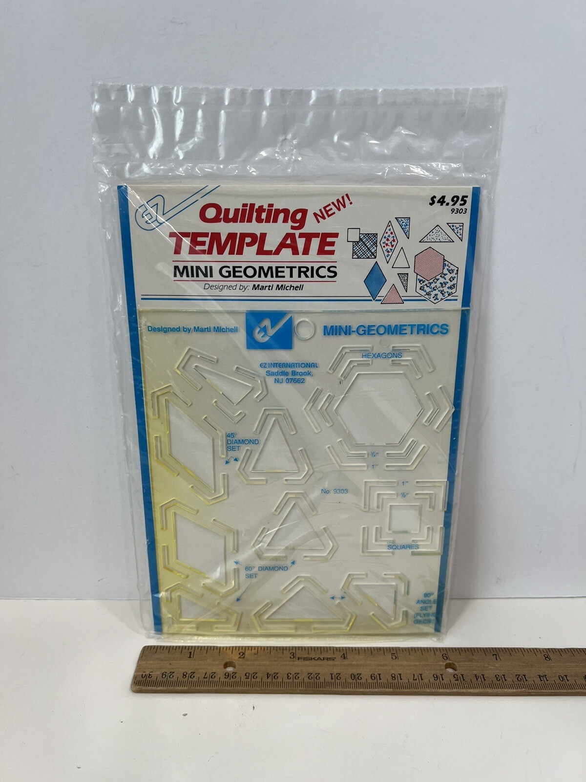 EZ Quilting Template Mini Geometrics by Marti Michell 9303 - New 1991