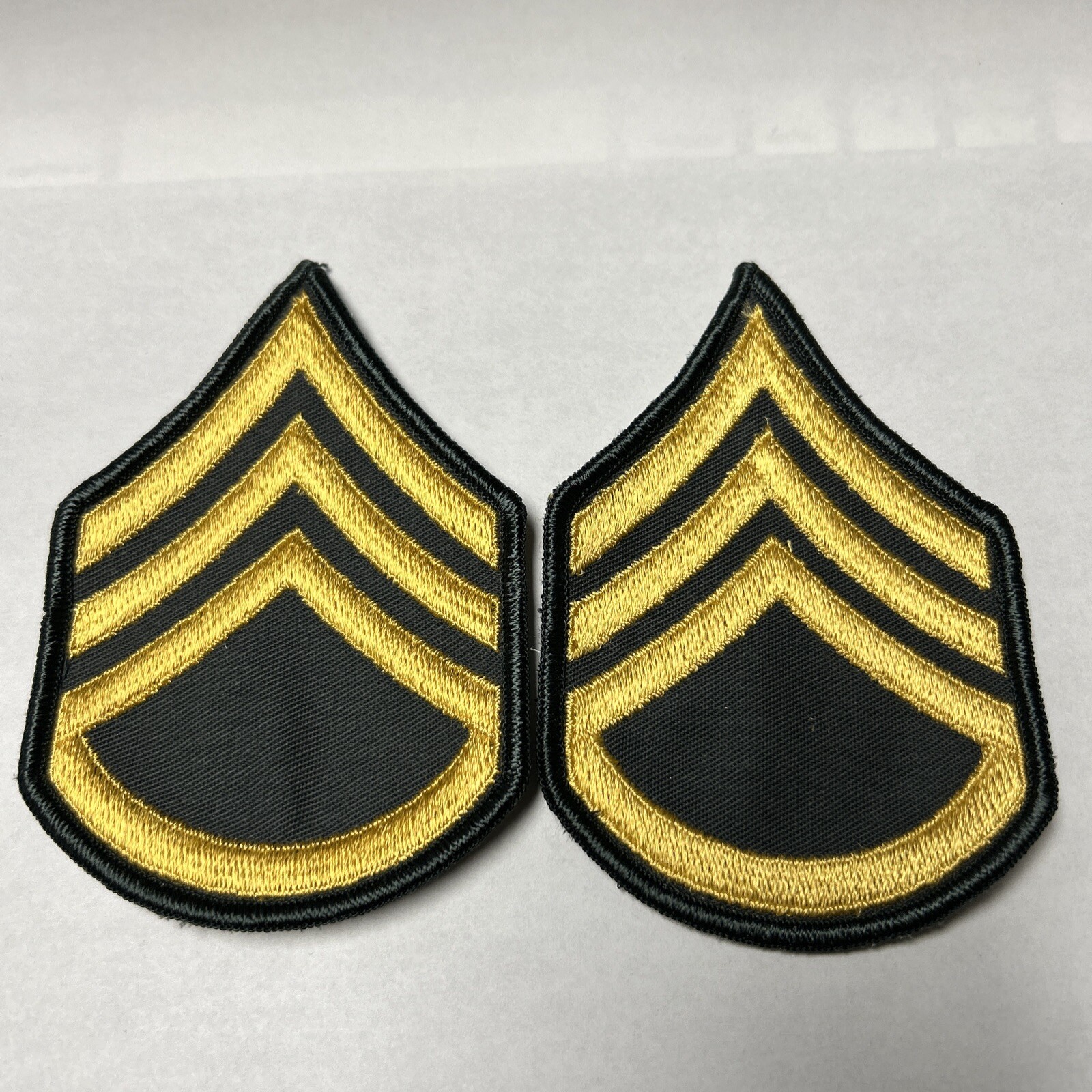 US Army Staff Sergeant Pair SSG/ E-6 Rank Dress Greens Class A Full Color