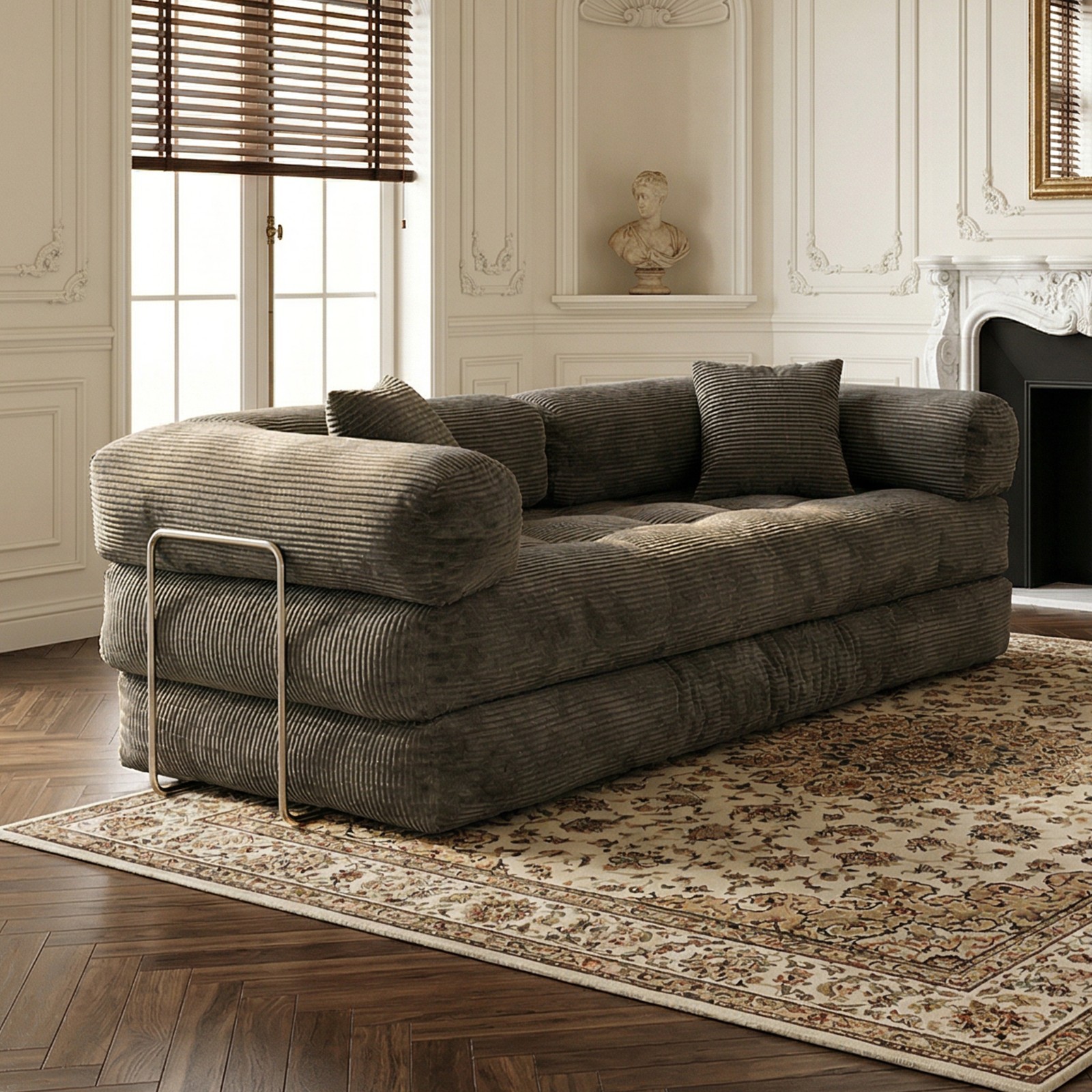 Folding Convertible Sofa Bed,Pull Out Bed Futon Sleeper Sofa Boneless NoAssembly