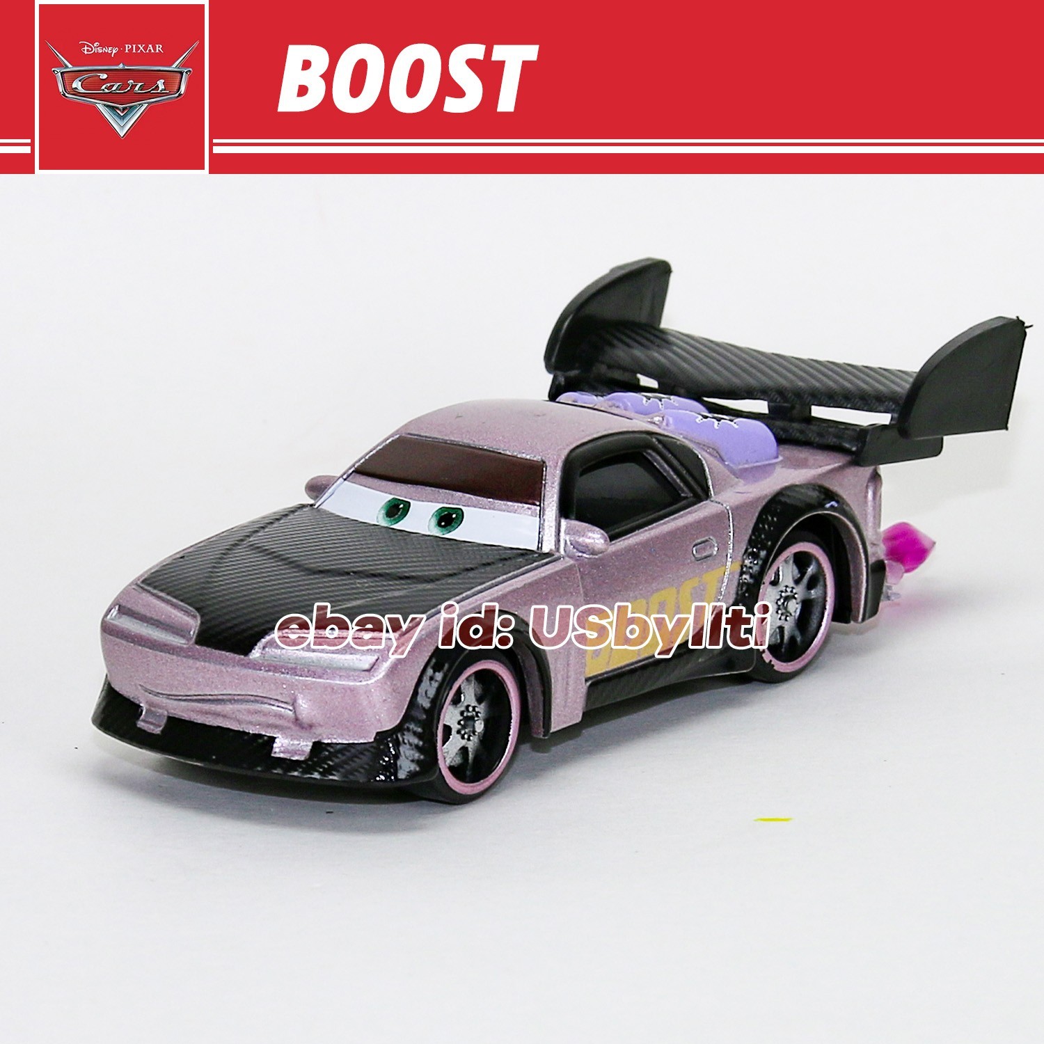 Disney Pixar Cars Boost with Flames Diecast 1:55 Metal Car Toy Gift, NEW Loose