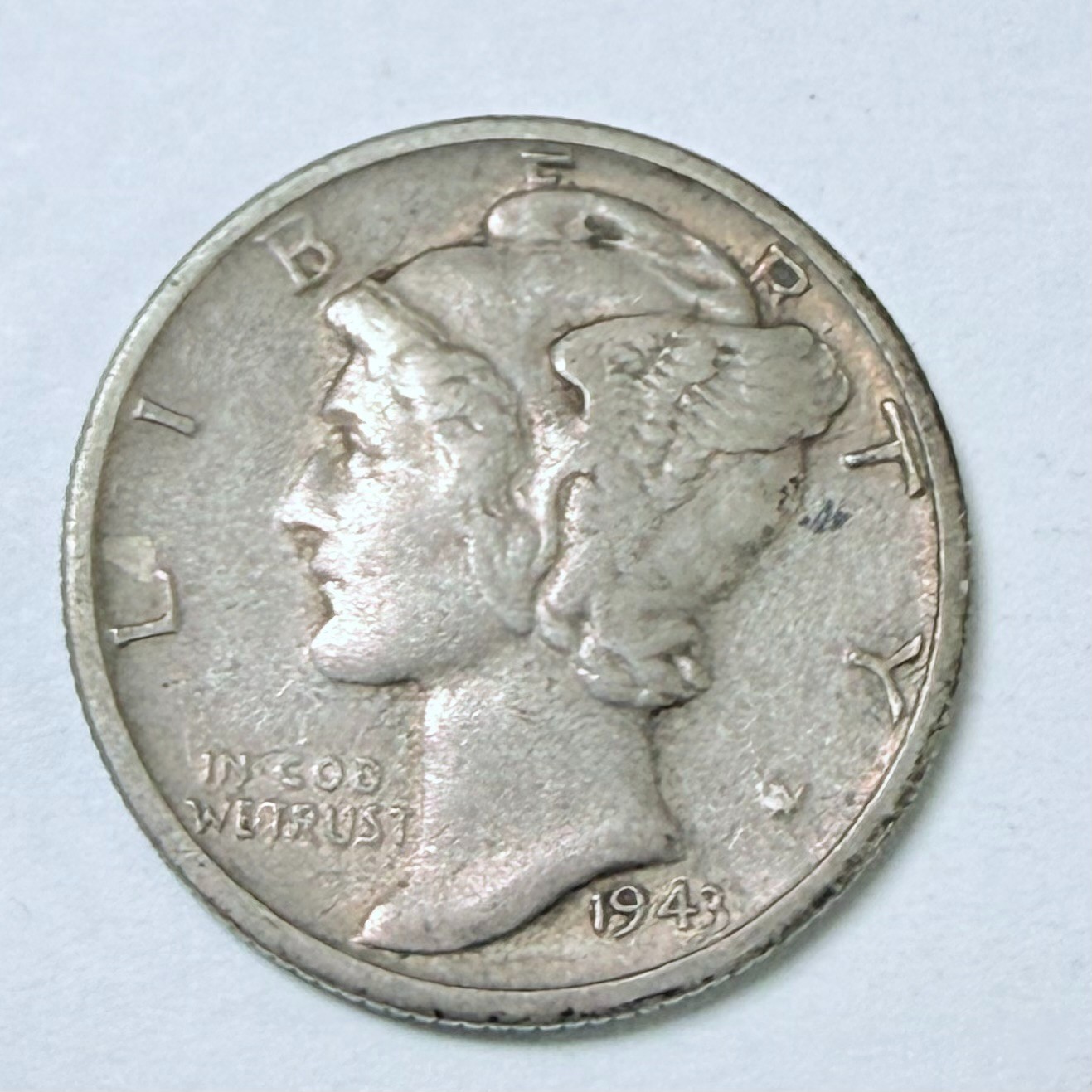 1943-S MERCURY DIME, 90% SILVER, EXTRA FINE DETAILS FREE SHIPPING #9259