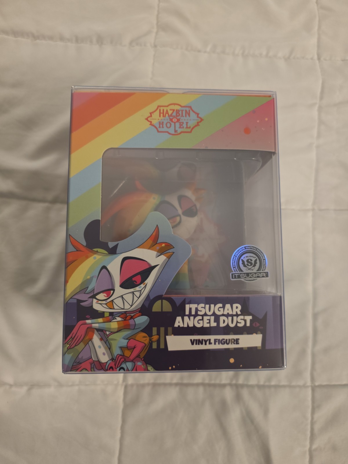 SDCC 2026 Exclusive Youtooz Hazbin Hotel Itsugar Angel Dust Vinyl Figure