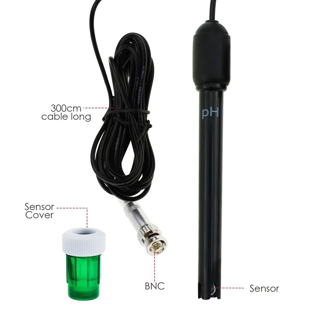 Replaceable For pH Electrode with BNC Connector for For pH Meters Pools Labs