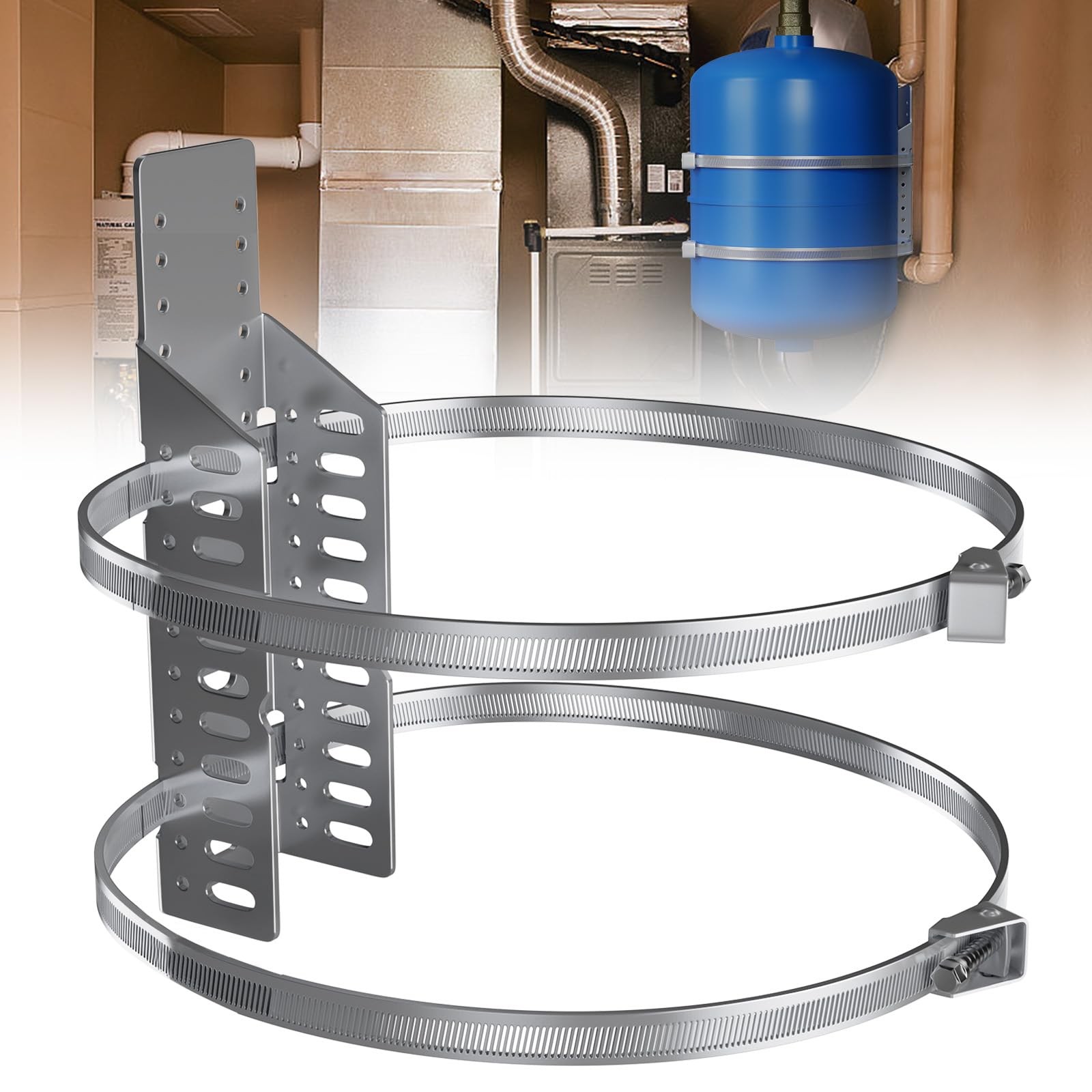 Expansion Tank Brackets, Thermal Expansion Tank Wall Mounting Bracket with 2 Hot