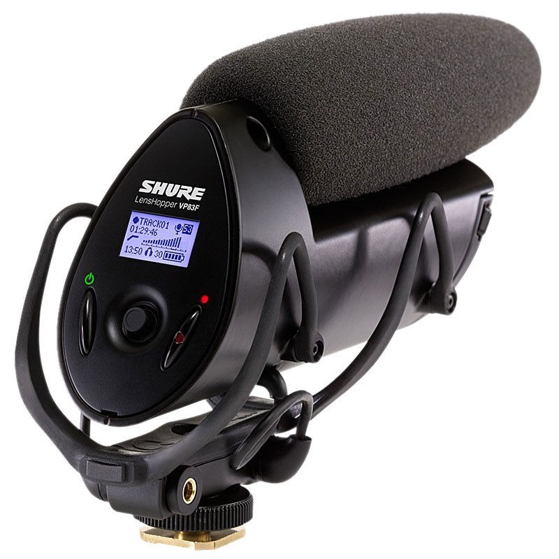 Shure VP83F Camera Mount Condenser Microphone w/ Flash Recorder