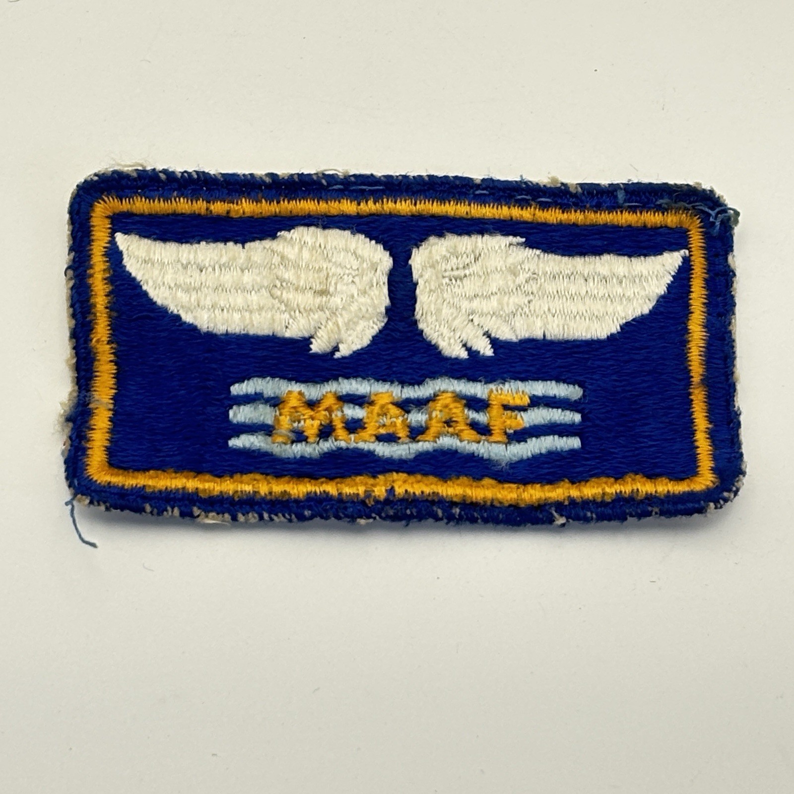 WWII MAAF Mediterranean Allied Air Force Patch War-Time Issued, Uniform Removed