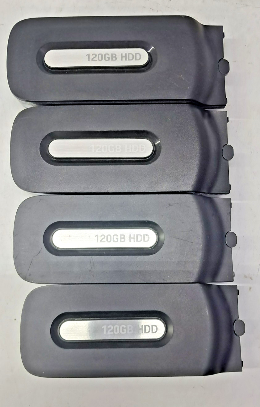 Official Microsoft Xbox 360 Fat 120GB  Black  Hard Drive HDD (lot of 4)