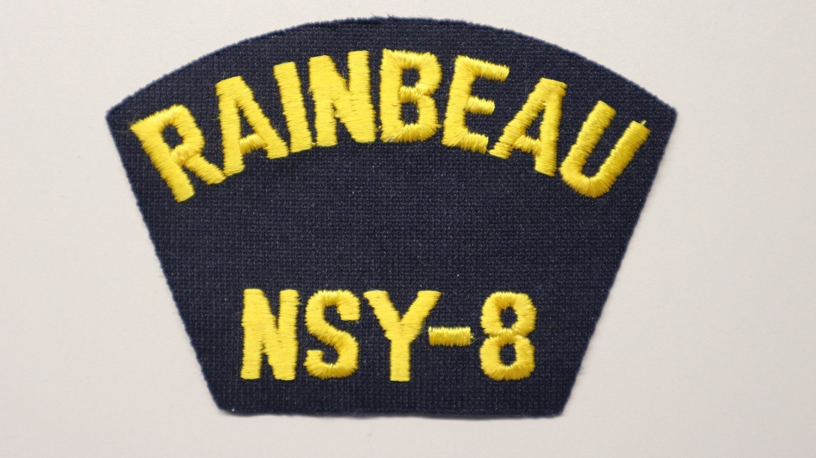 NEW US Navy Rainbeau NSY-8 Embroidered Cap Military Patch
