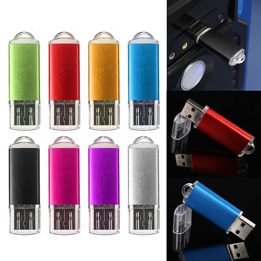 Lot 5X,10X,50X USB Flash Memory Drive U-Disk Metal Pen Storage For Win 7/8/10 PC