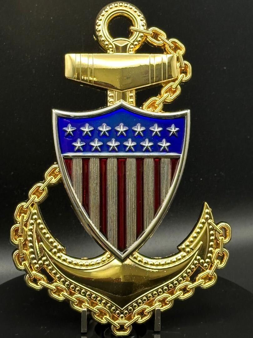USCG Chief Anchor; CPO; Chief's Anchor; Chief Petty Officer - metal