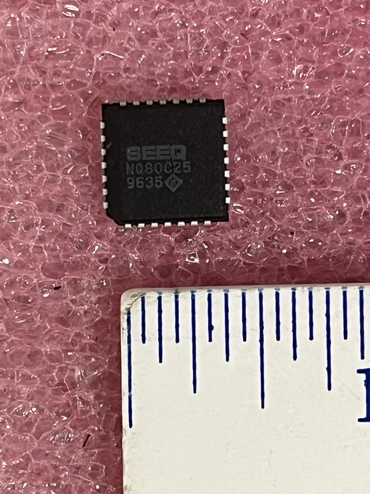 NQ80C25 CMOS ETHERNET INTERFACE ADAPTER 28 PIN PLCC SEEQ (LOT OF 5)