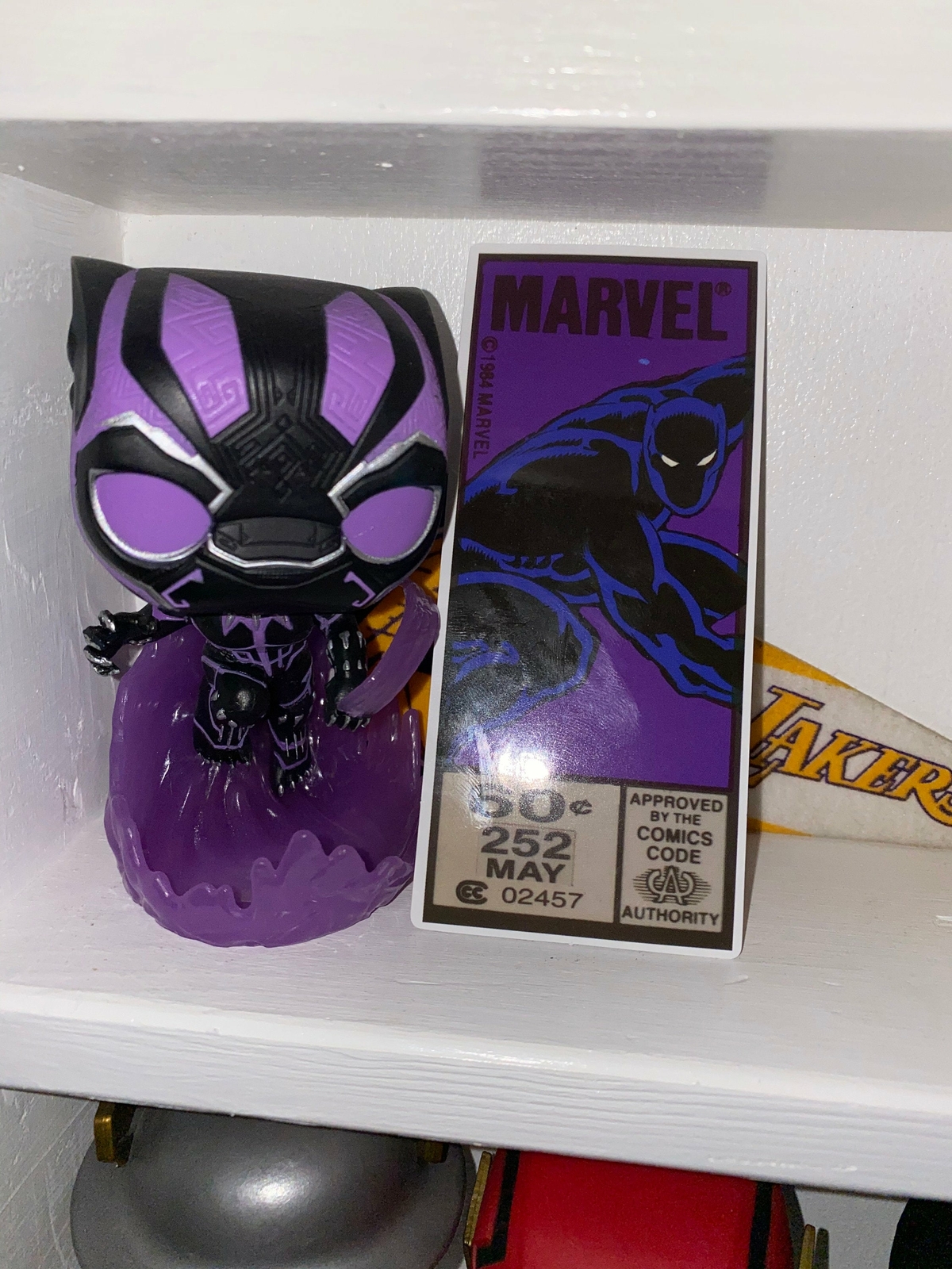 Black Panther Wakanda Forever Marvel Corner Box 5" Decal sticker!