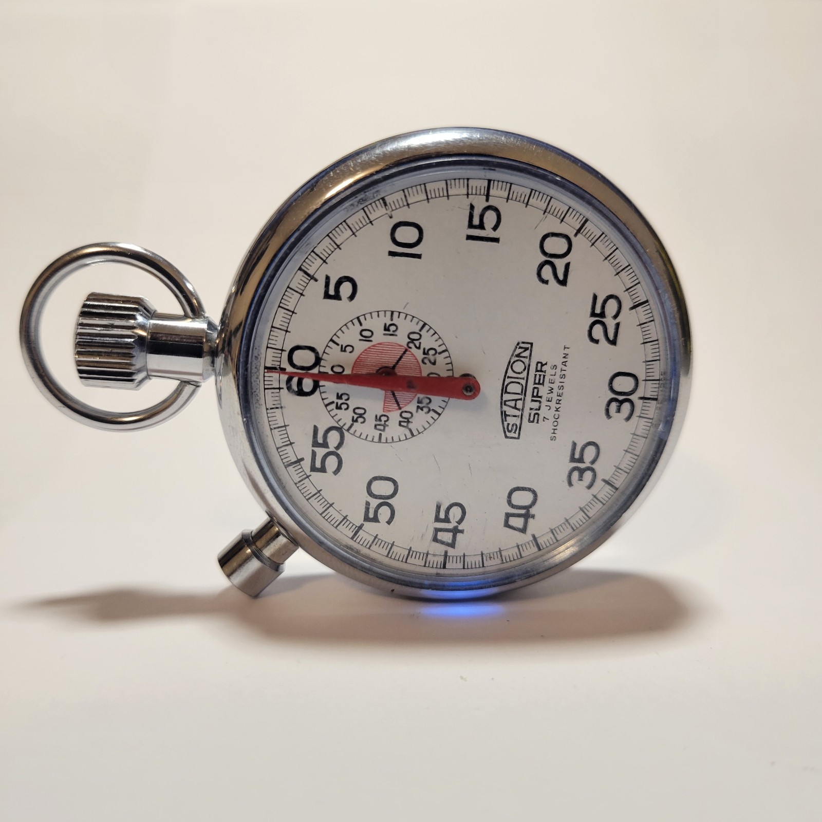 Stopwatch Timer Stadion 7 Jewels Swiss Made *READ*