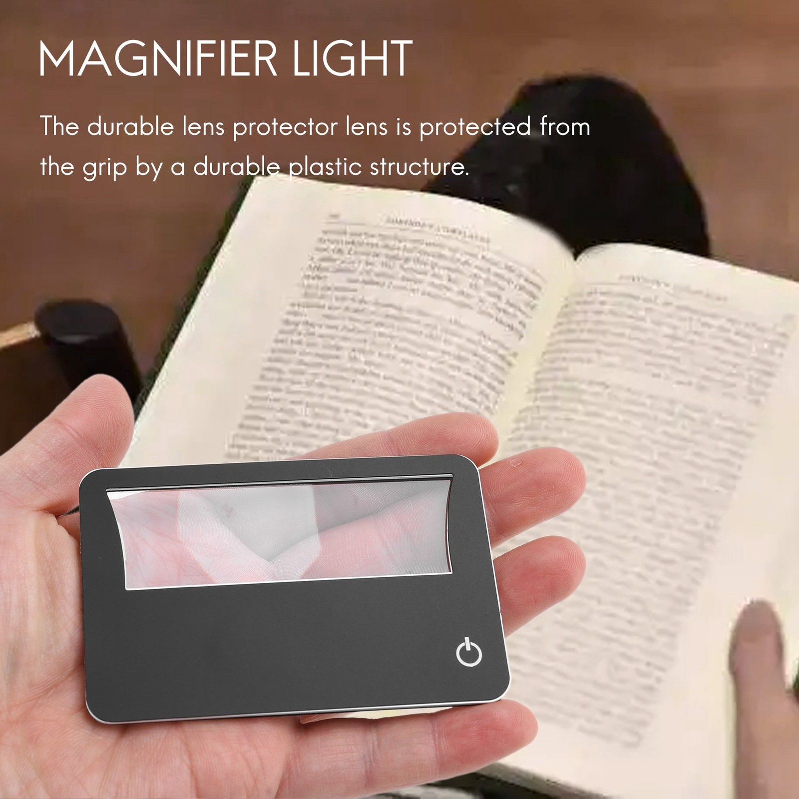 Credit Card Size Lighted 3X Magnifier Bundle Includes 2 Magnifiers, Each9483