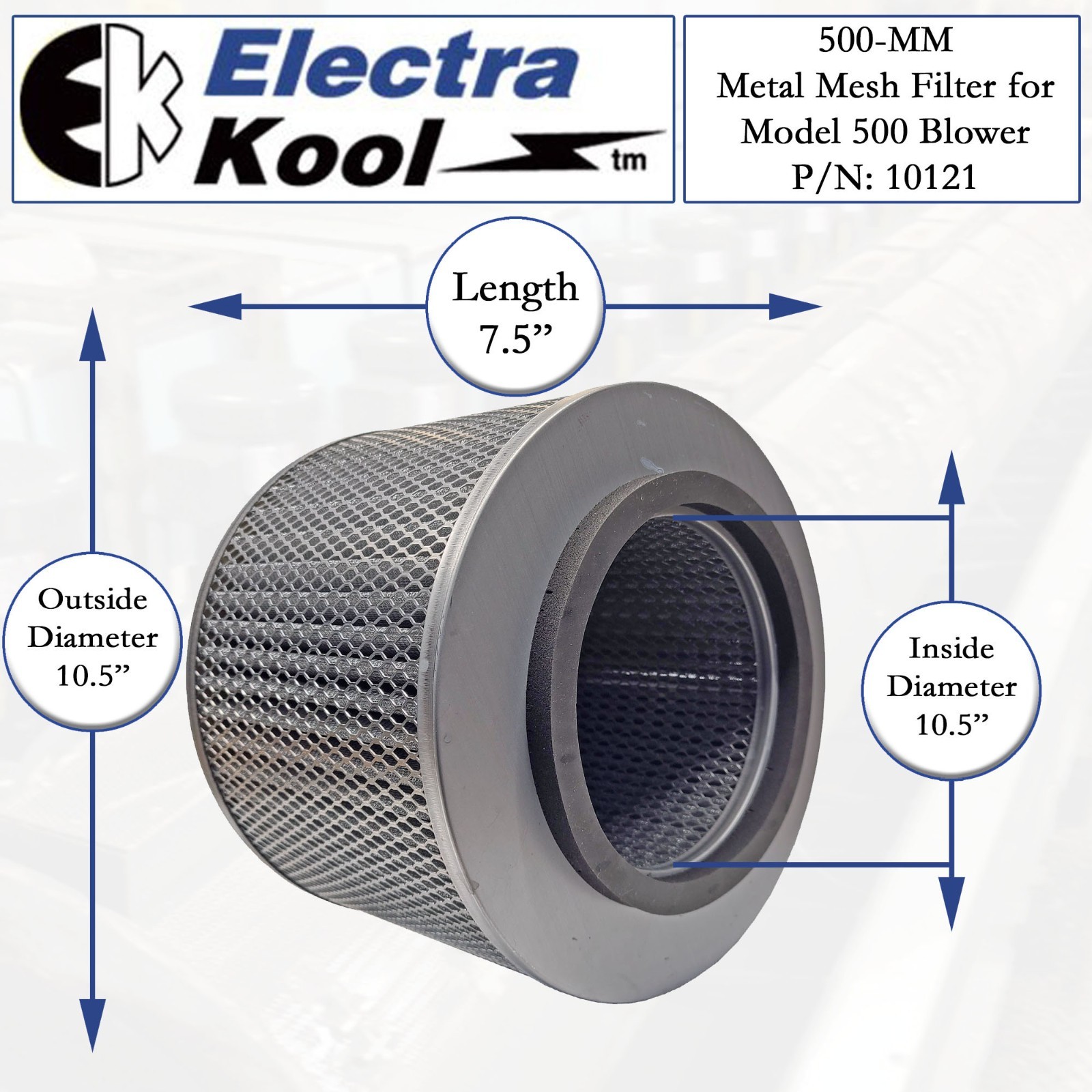 Electra-Kool Model 500 Metal Mesh Replacement Filter, P/N 10121 | Wayne Products