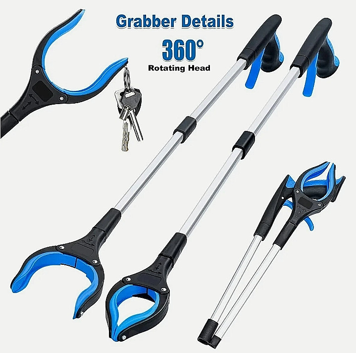 Trash Reacher Grabber Industrial Pick Up Stick Heavy Duty Tool Grabber