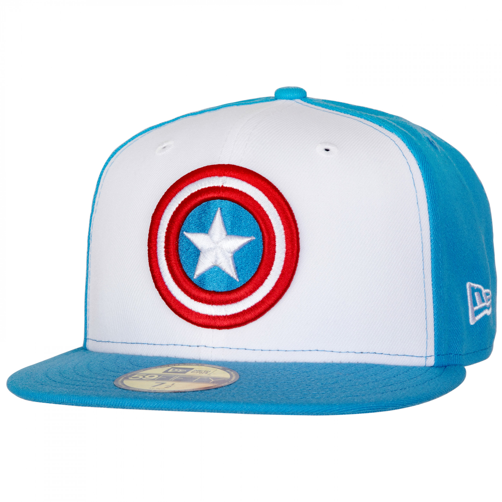 Captain America Red White and Blue Colorway New Era 59Fifty Fitted Hat Blue