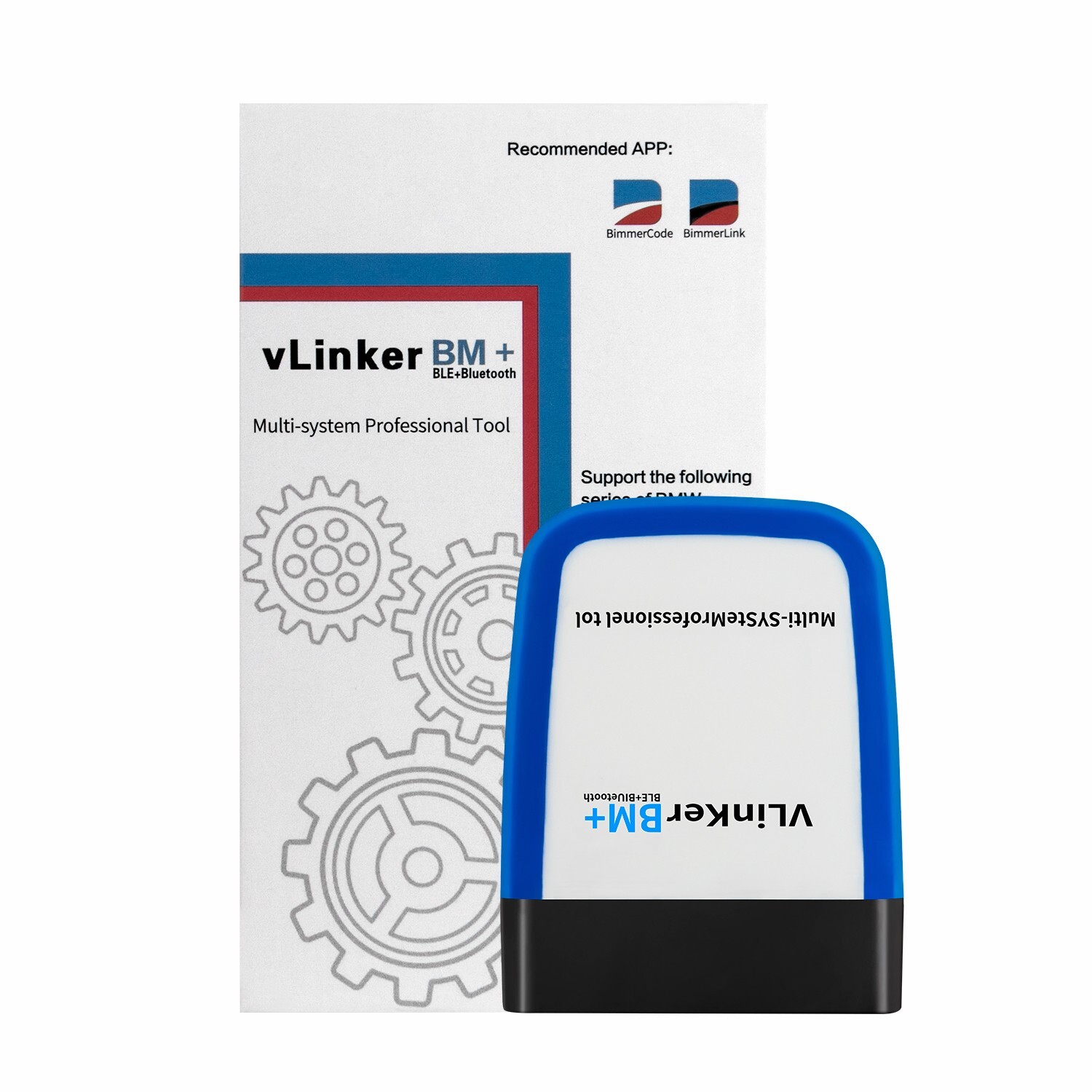 Vgate vLinker BM+ ELM327 OBD2 Diagnostic Scanner Tool BIMMERCODE For IOS Android