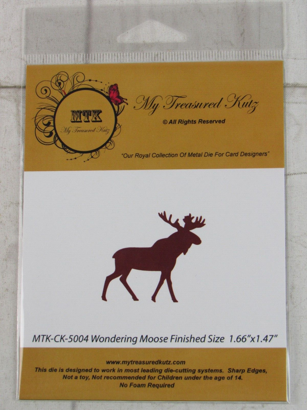 My Treasured Kutz, Metal Die, Wondering Moose, MTK-CK-5004