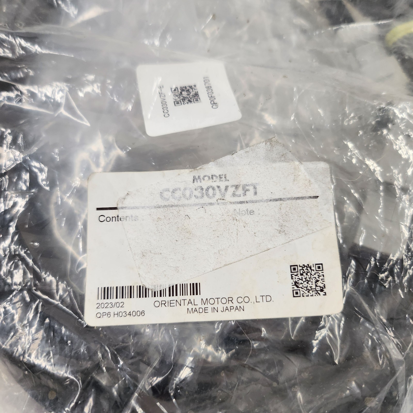 ORIENTAL MOTOR CC030VZFT Motor and Encoder Connection Cable Set
