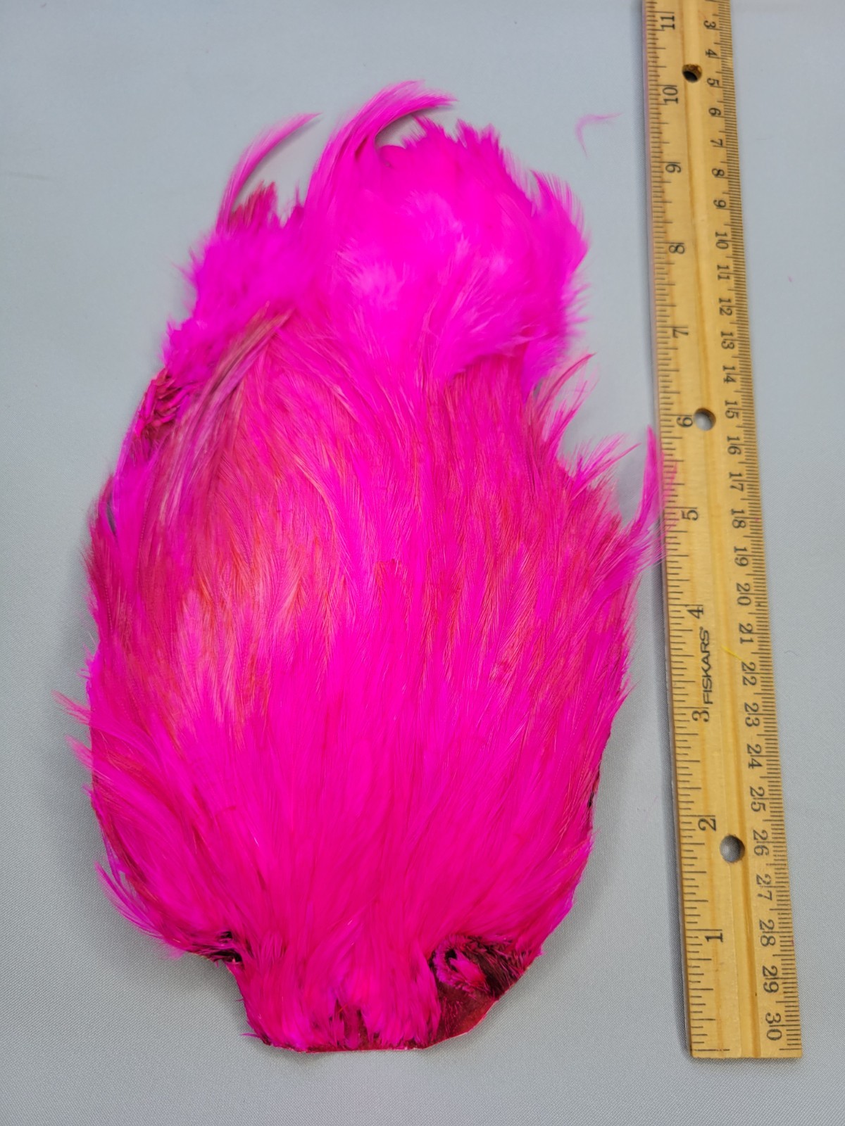 Lot 66,  Top Quality  PINK India Rooster Streamer Neck Cape Feathers