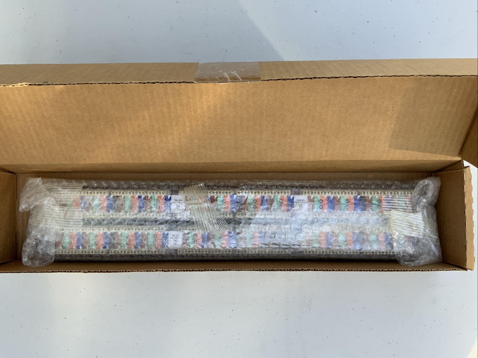 Hubbell Patch Panel, Category 5e, NS5E48U, 1U, 48 Port, Universal Wiring