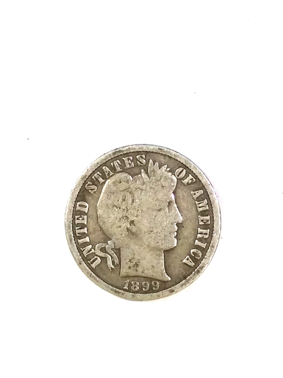 1899S Barber Dime 0.9F Nice Specimen