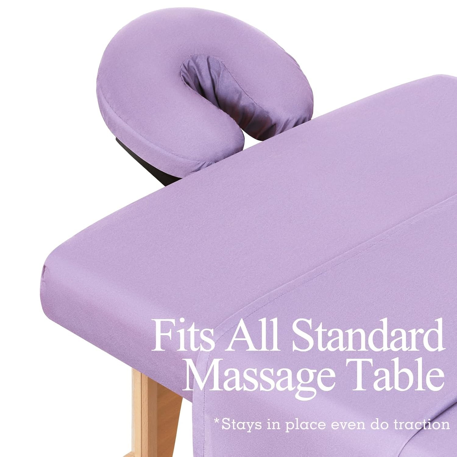 3-Piece Professional Massage Table Sheets Set - Soft Microfiber, Lavender