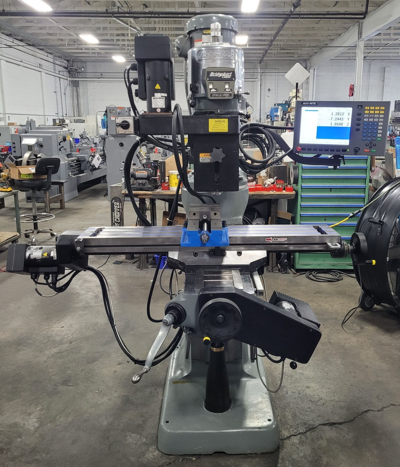 Bridgeport 3 Axis CNC Knee Mill w/AcuRite Millpwr G2 Controller